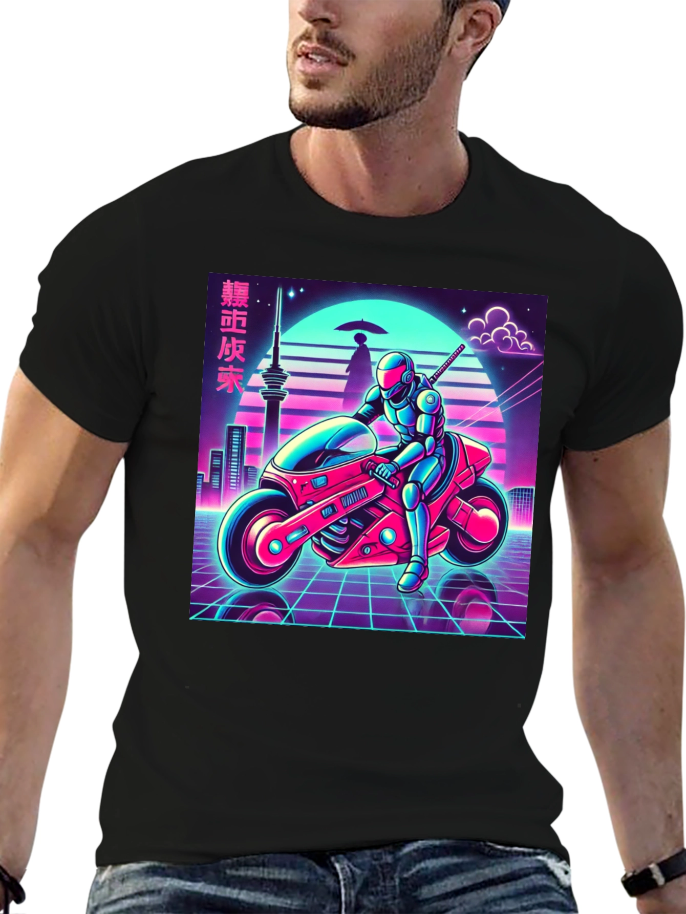 Retro Cyberpunk Rider Tee