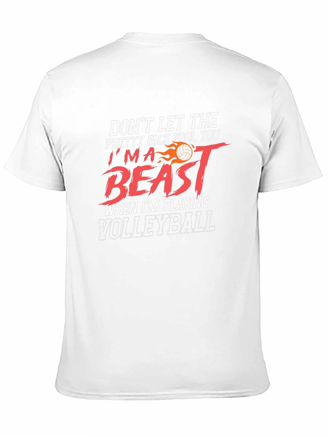 Volleyball Beast Graphic T-Shirt - Sporty Design
