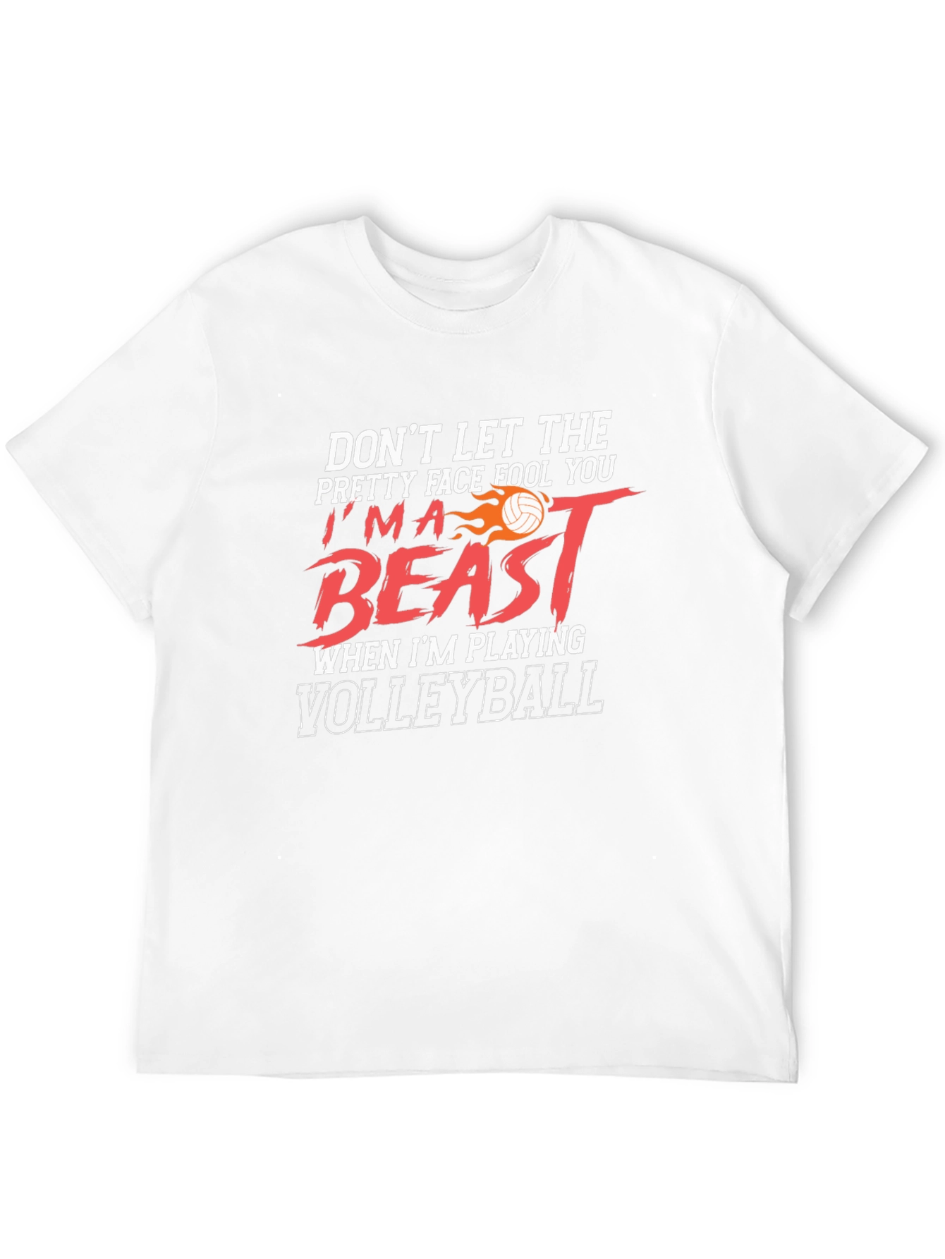 Volleyball Beast Graphic T-Shirt - Sporty Design