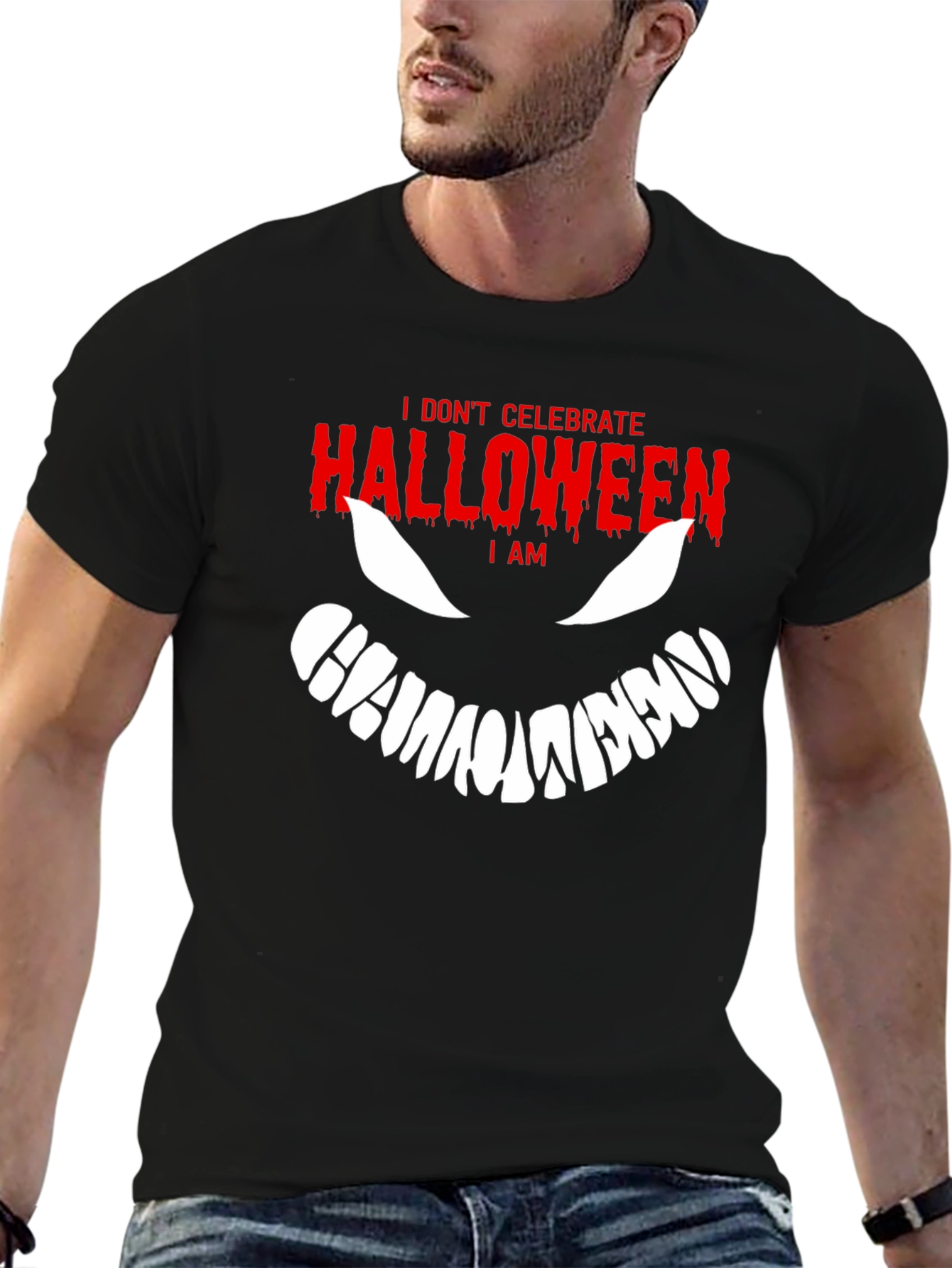 I Am Halloween Graphic T-Shirt - Spooky Season Tee