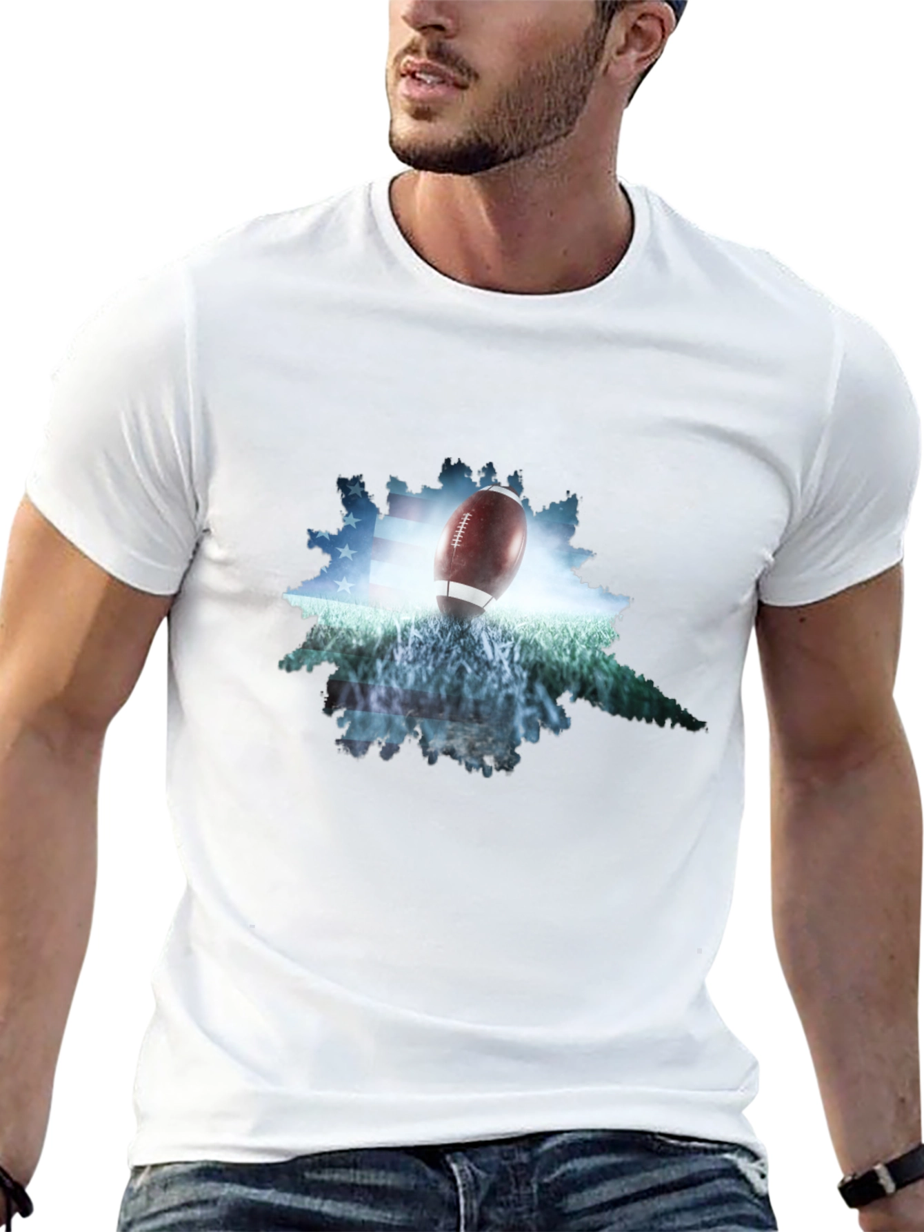 Football Graphic Tee - USA Pride