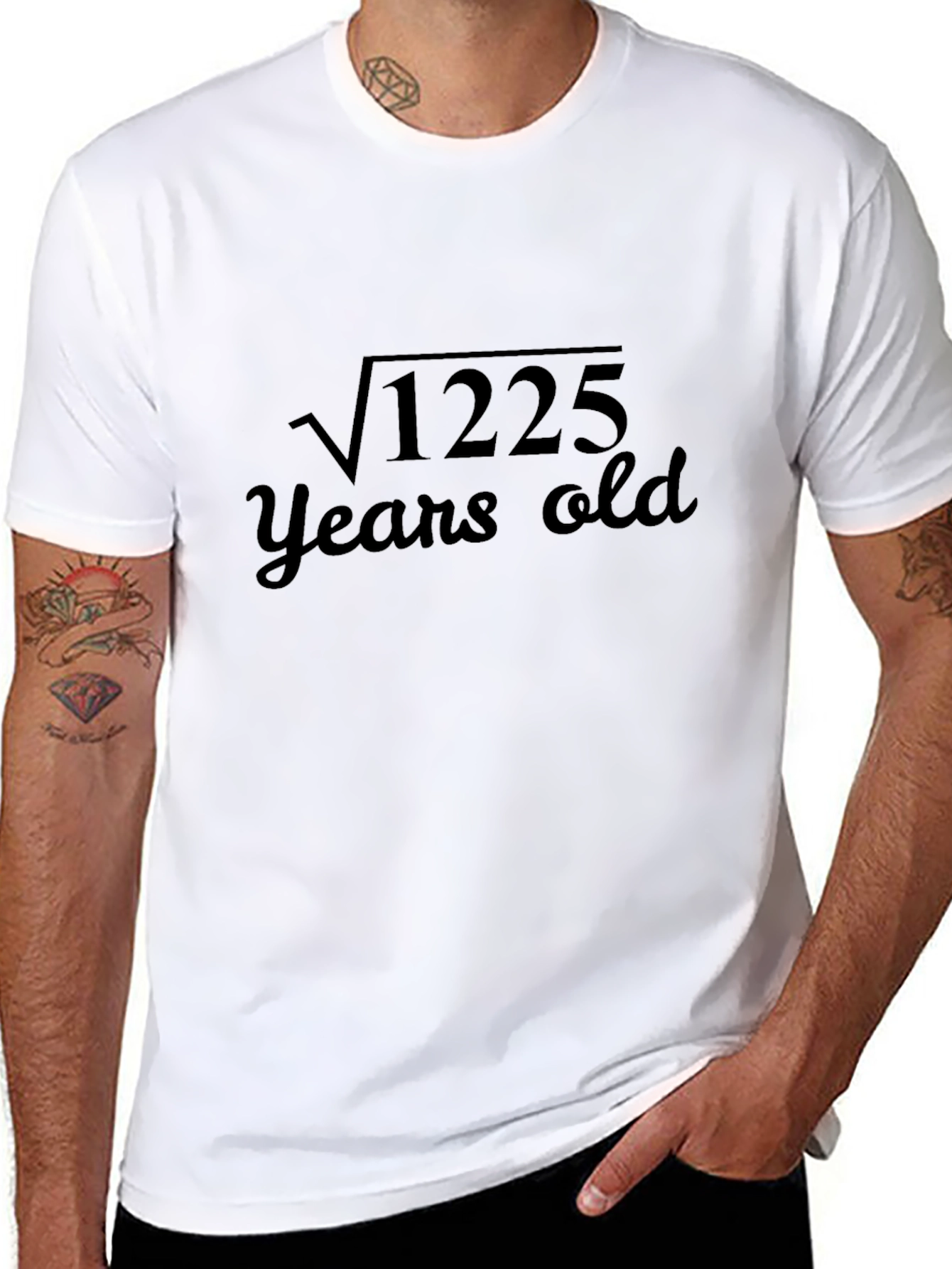 Funny Math Birthday T-Shirt - 35 Years Old