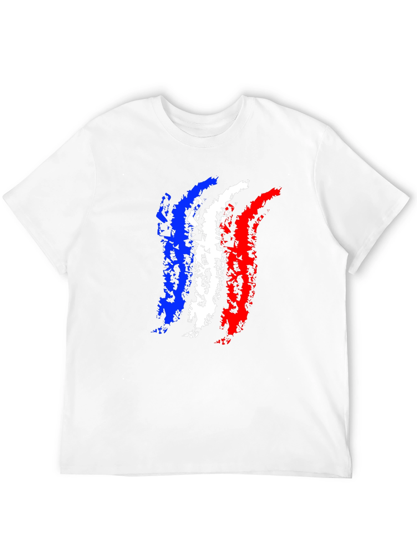 France Flag Black T-Shirt