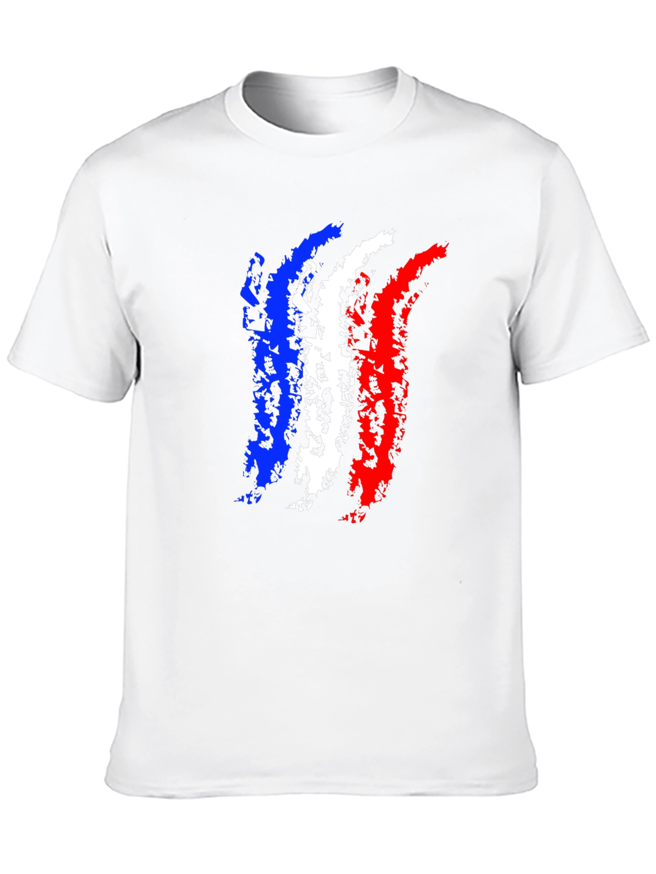 France Flag Black T-Shirt
