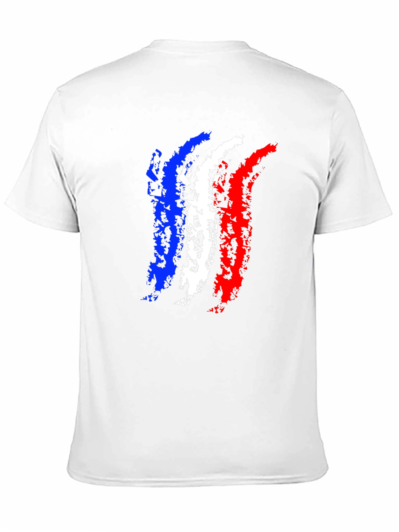 France Flag Black T-Shirt