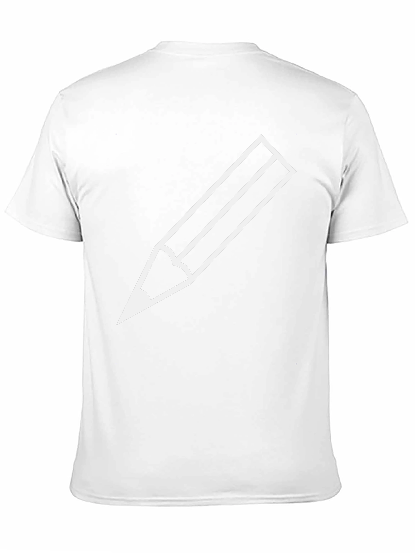 Pencil Graphic Black T-Shirt