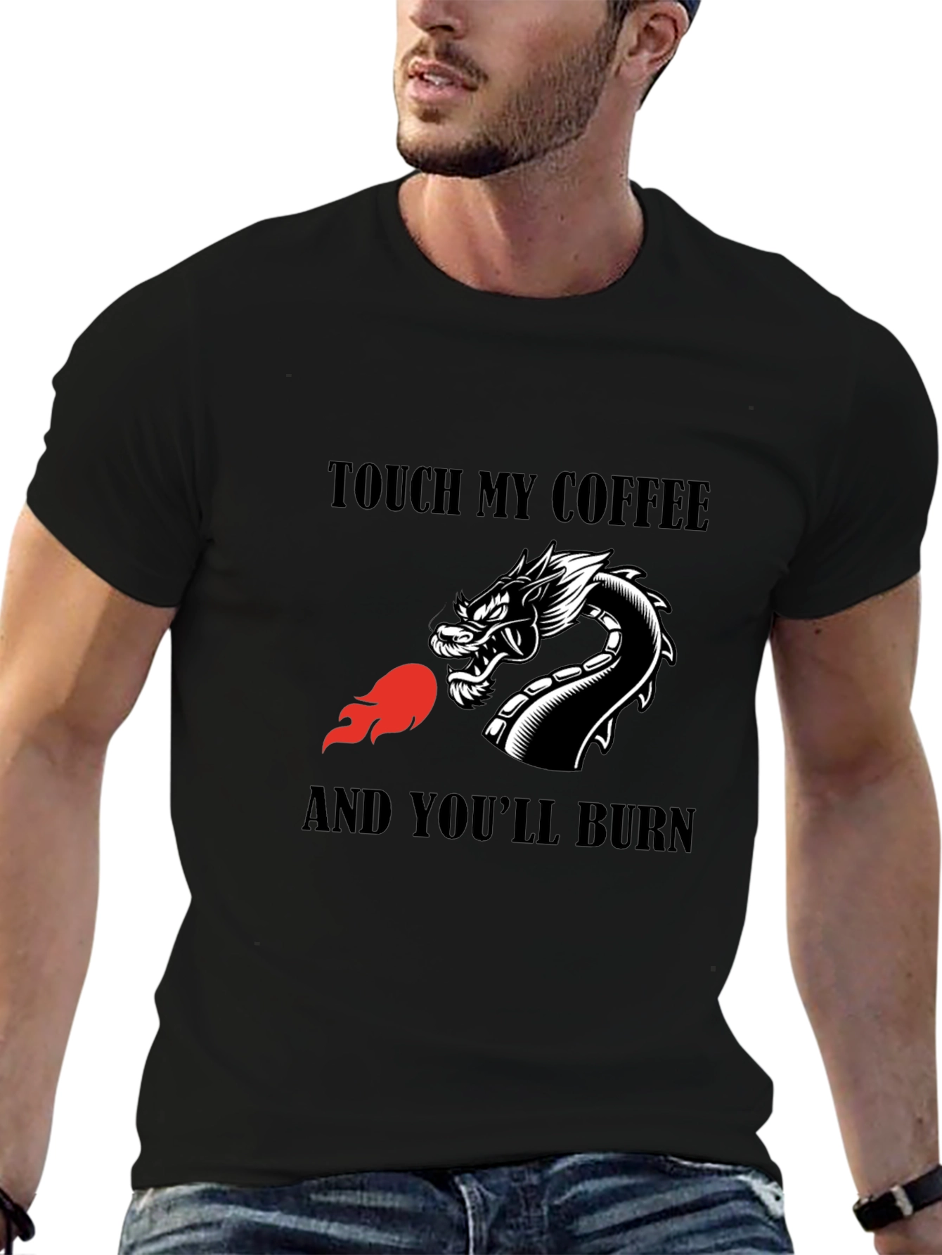 Dragon Coffee Warning T-Shirt