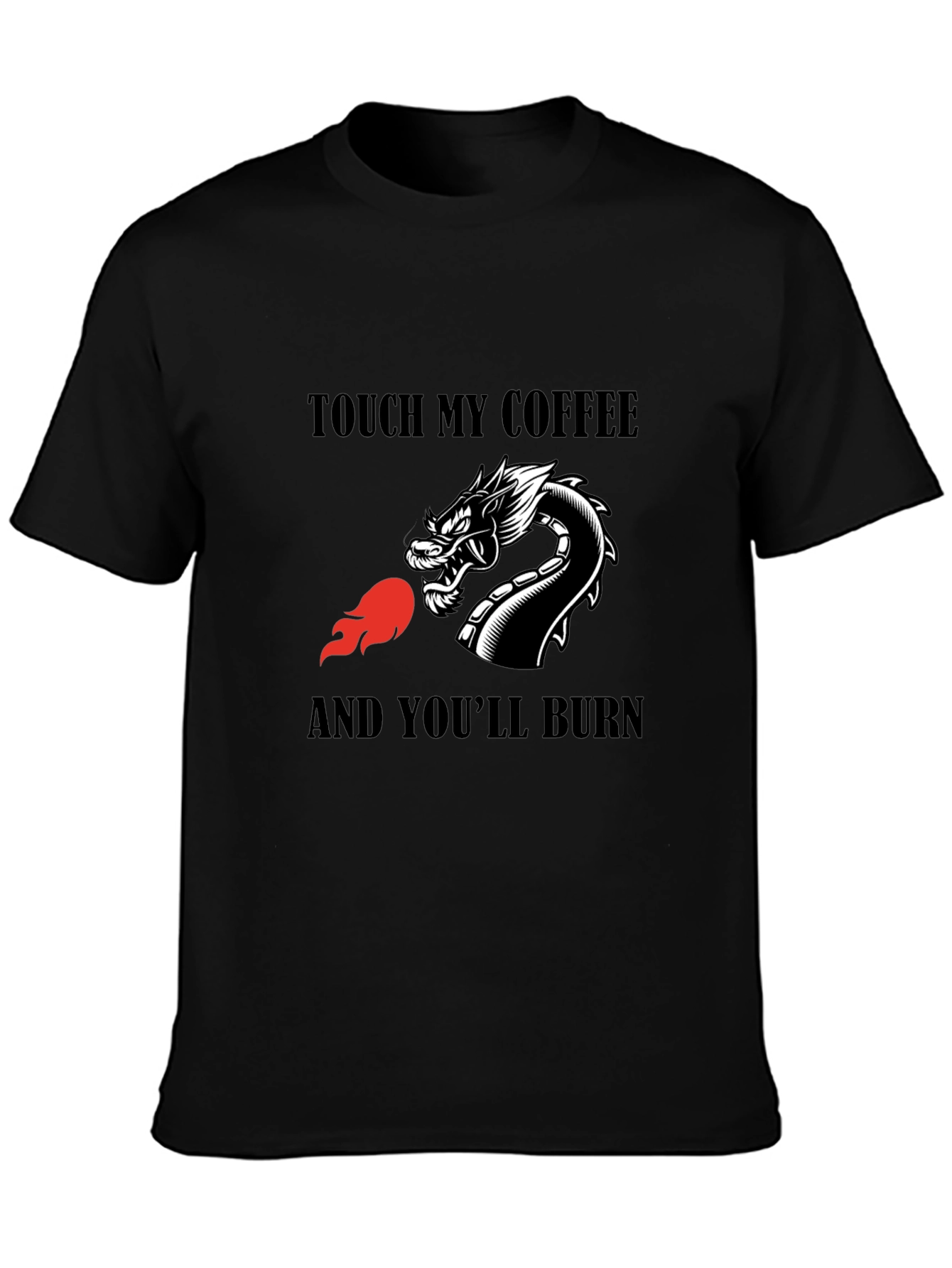 Dragon Coffee Warning T-Shirt