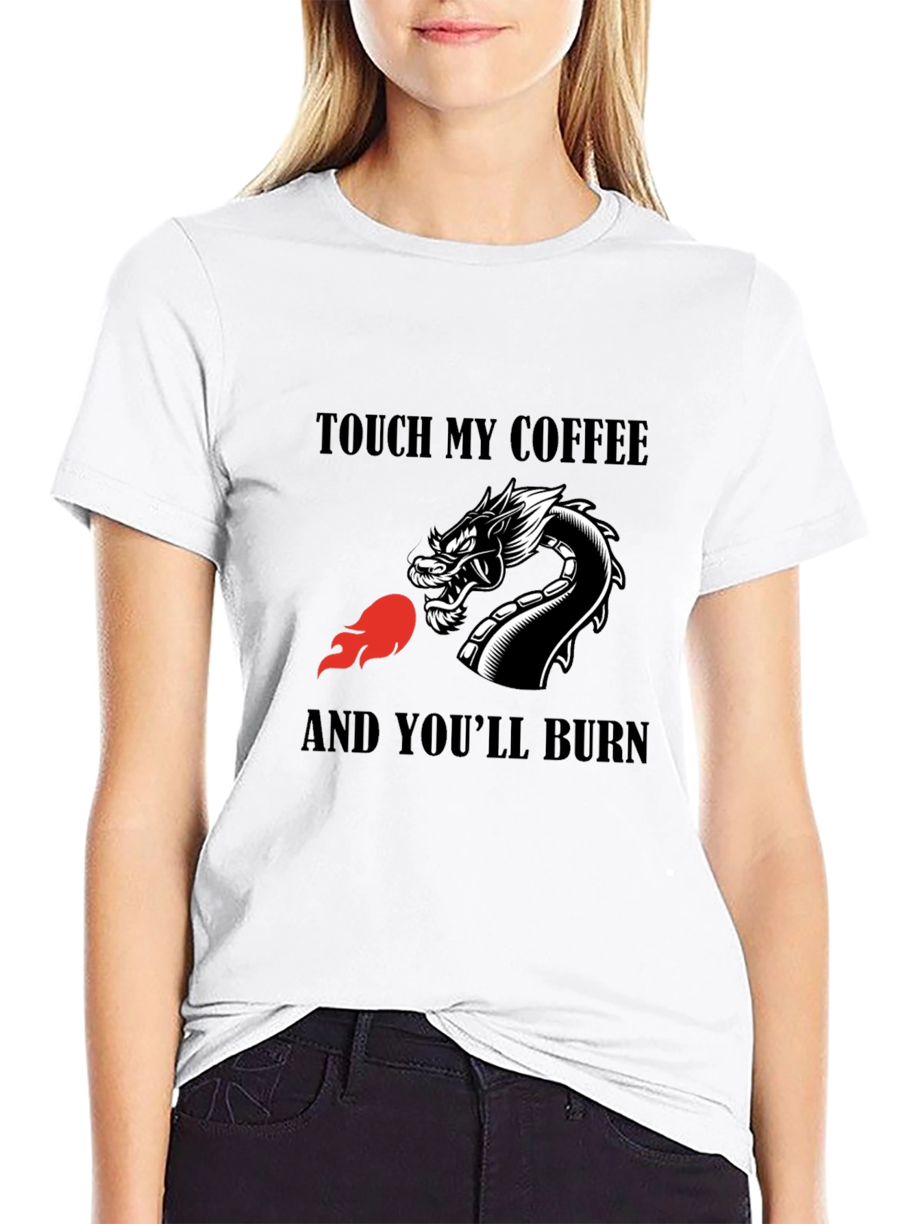 Dragon Coffee Warning T-Shirt