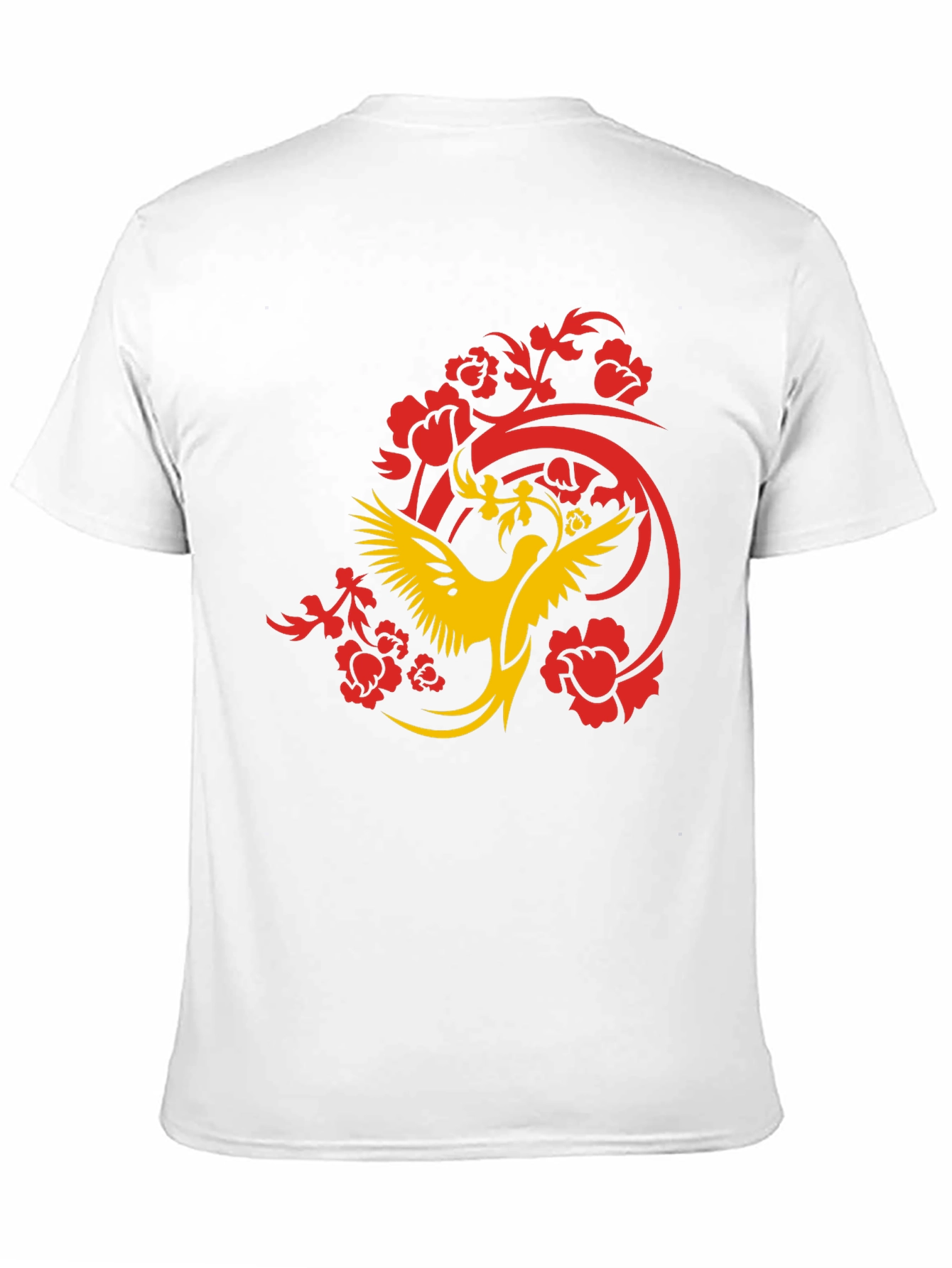 Phoenix Graphic Print Black T-Shirt