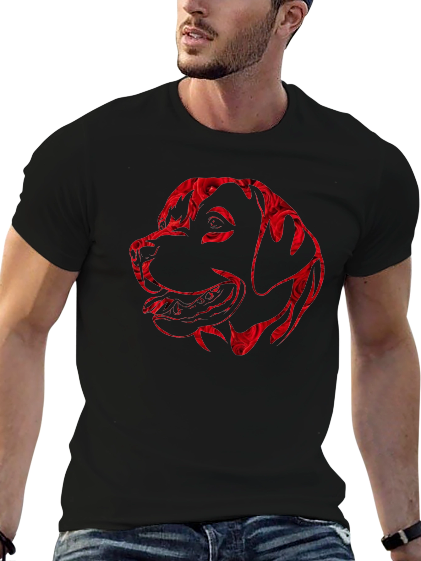 Dog Lovers Rose Print Tee