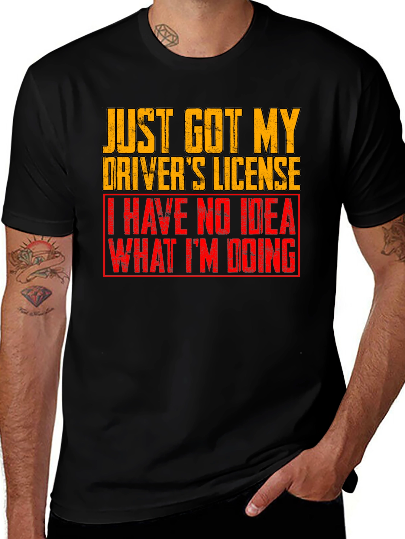 Funny Drivers License Graphic T-Shirt