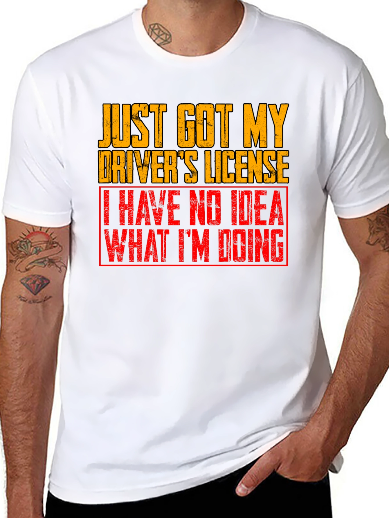 Funny Drivers License Graphic T-Shirt
