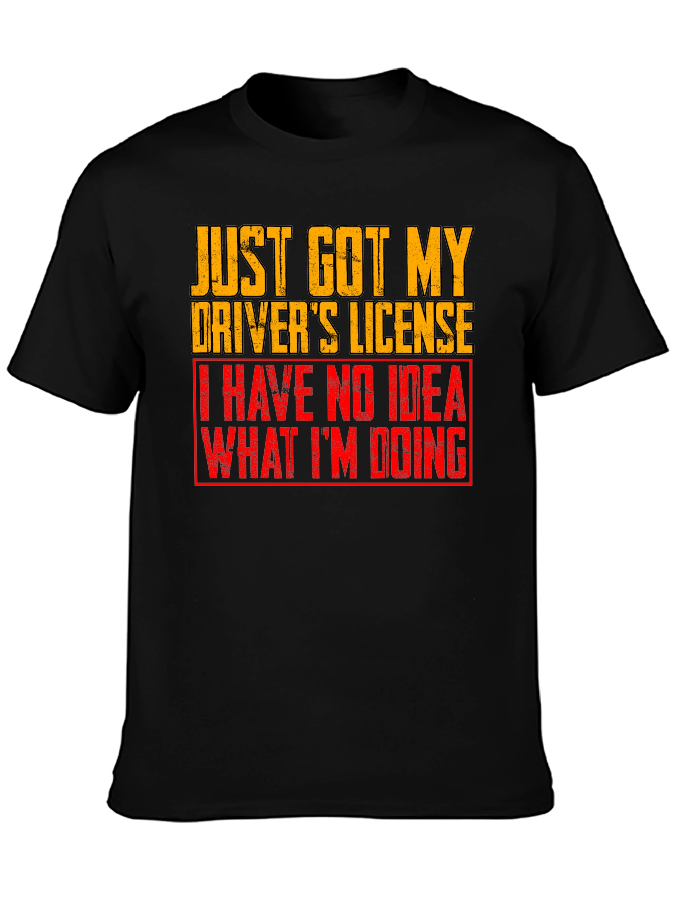 Funny Drivers License Graphic T-Shirt
