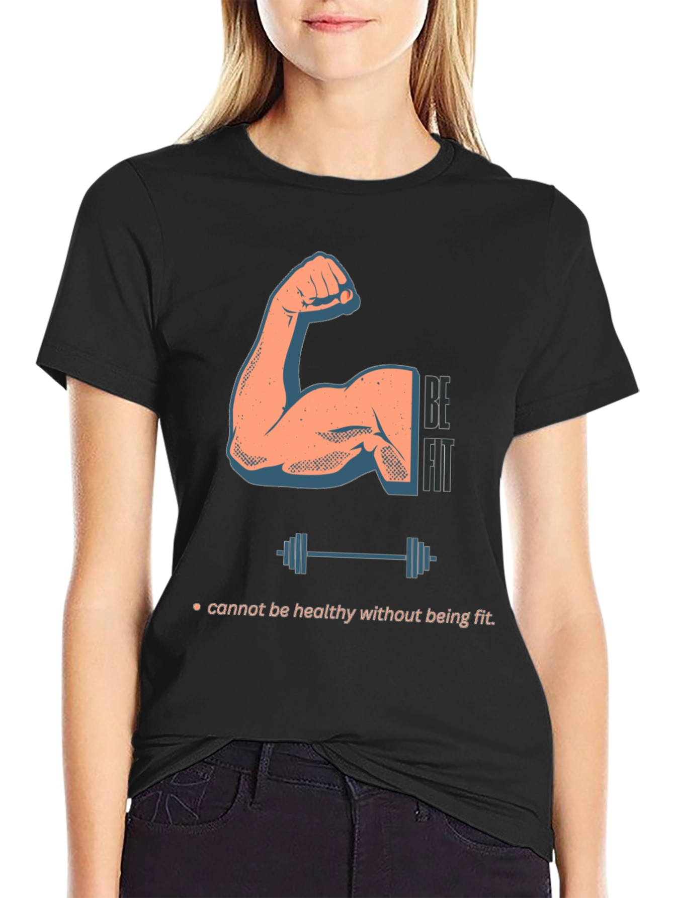 Be Fit Graphic Tee - Mens Workout Shirt