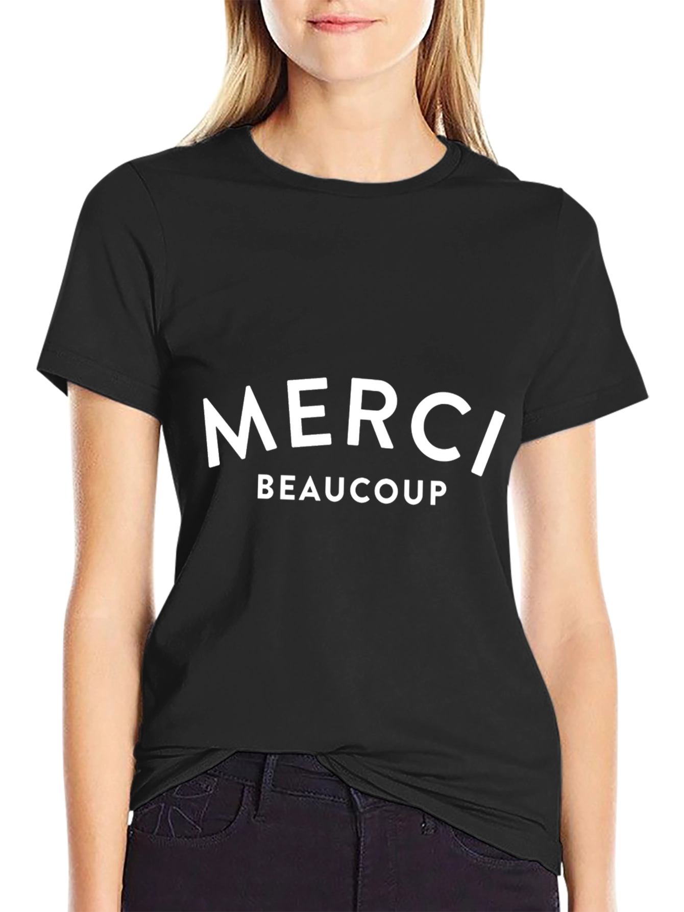 Merci Beaucoup T-Shirt - Stylish French Thank You Tee