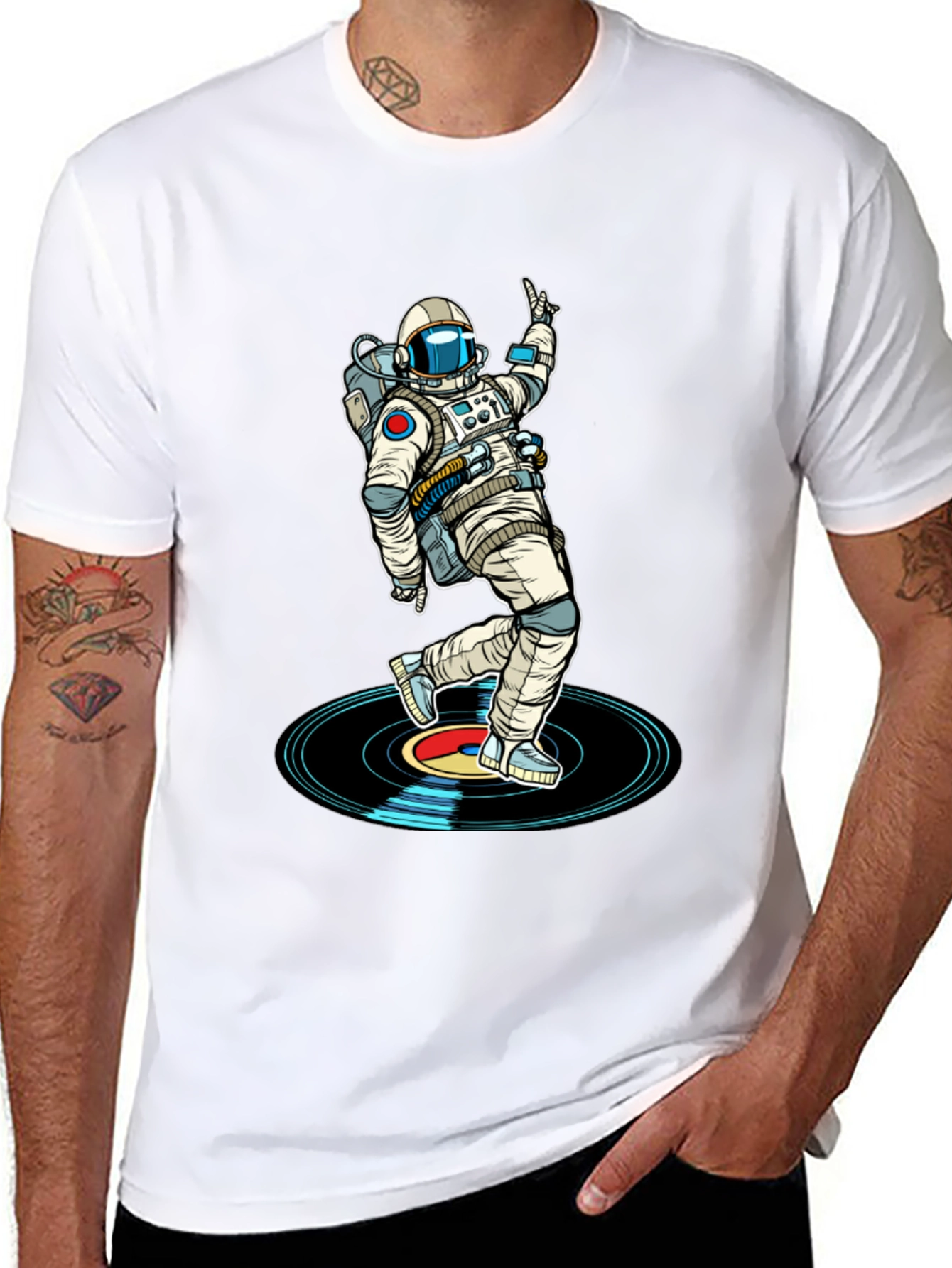 Astronaut DJ T-Shirt - Space Dance Music Tee