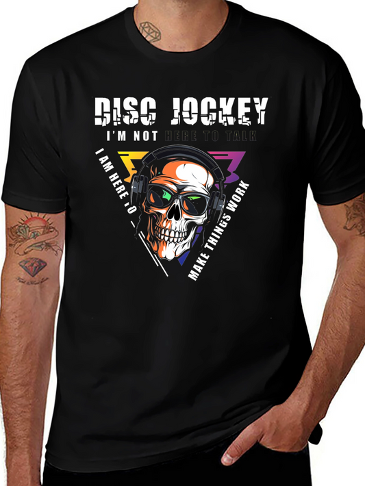 DJ Skull Graphic T-Shirt - Music Lover Tee