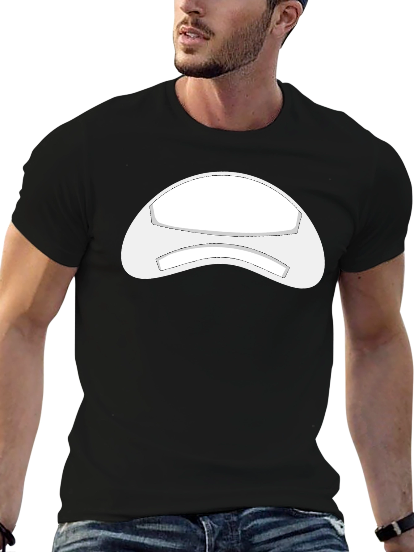 Mens Graphic Print Black T-Shirt