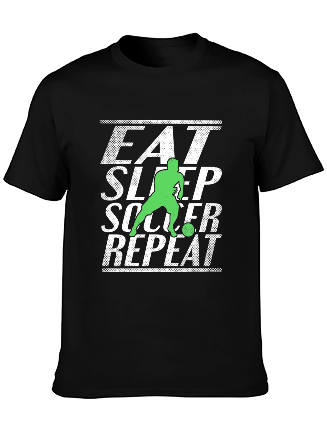 Eat Sleep Soccer Repeat Graphic Tee