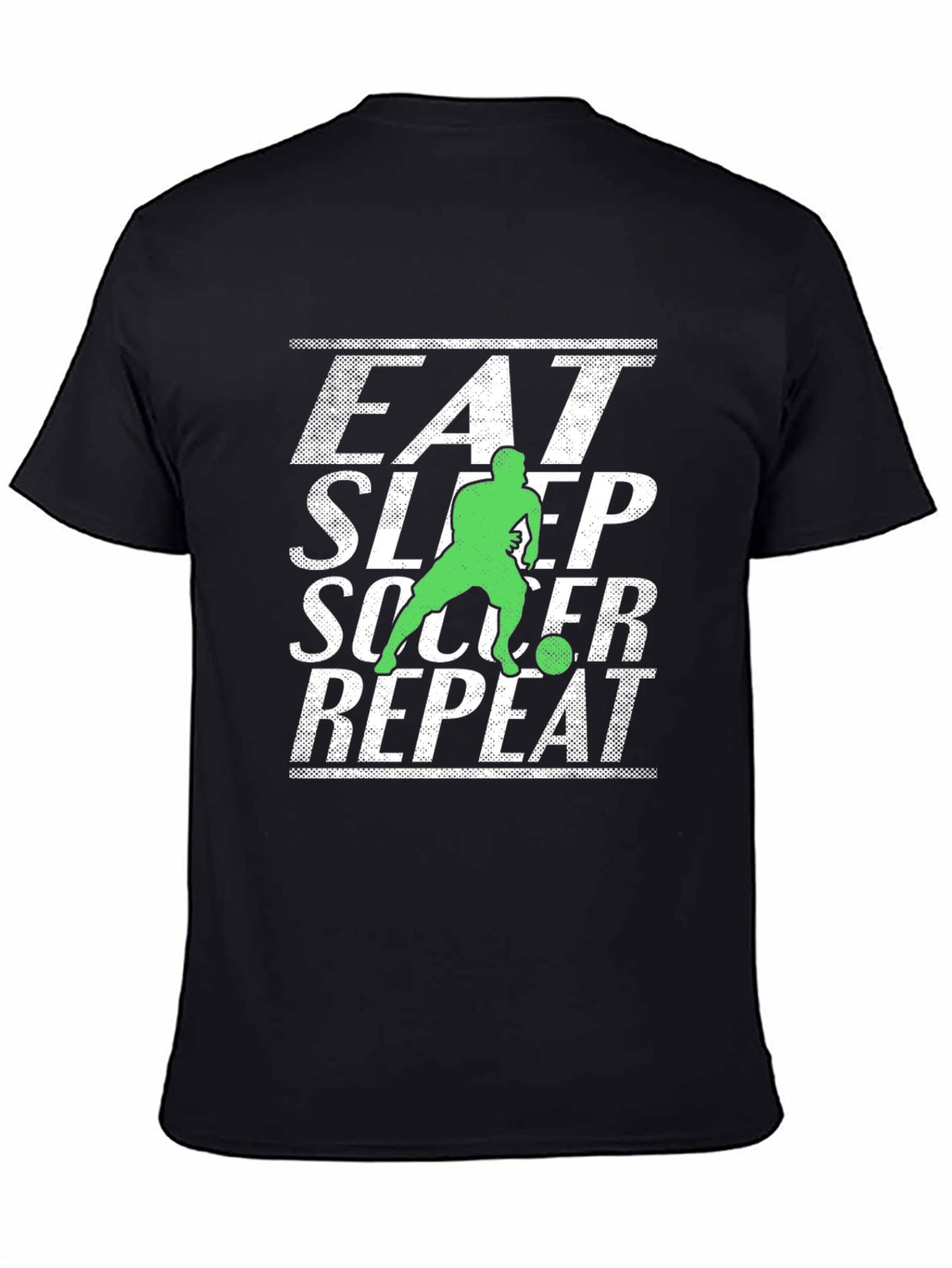Eat Sleep Soccer Repeat Graphic Tee