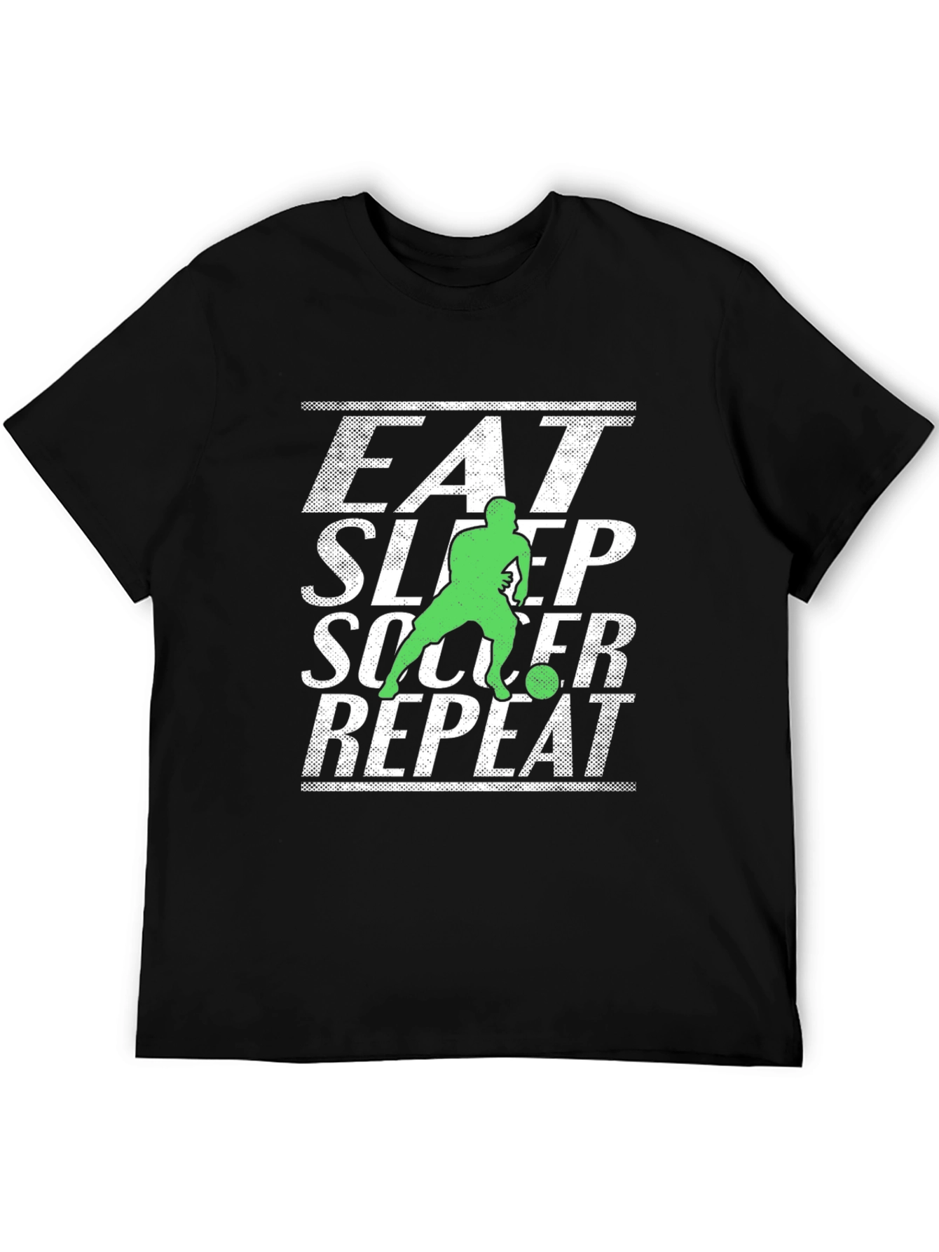 Eat Sleep Soccer Repeat Graphic Tee