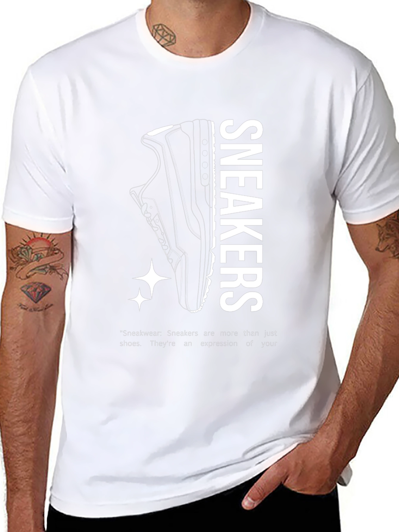 Sneakers Expression Black T-Shirt
