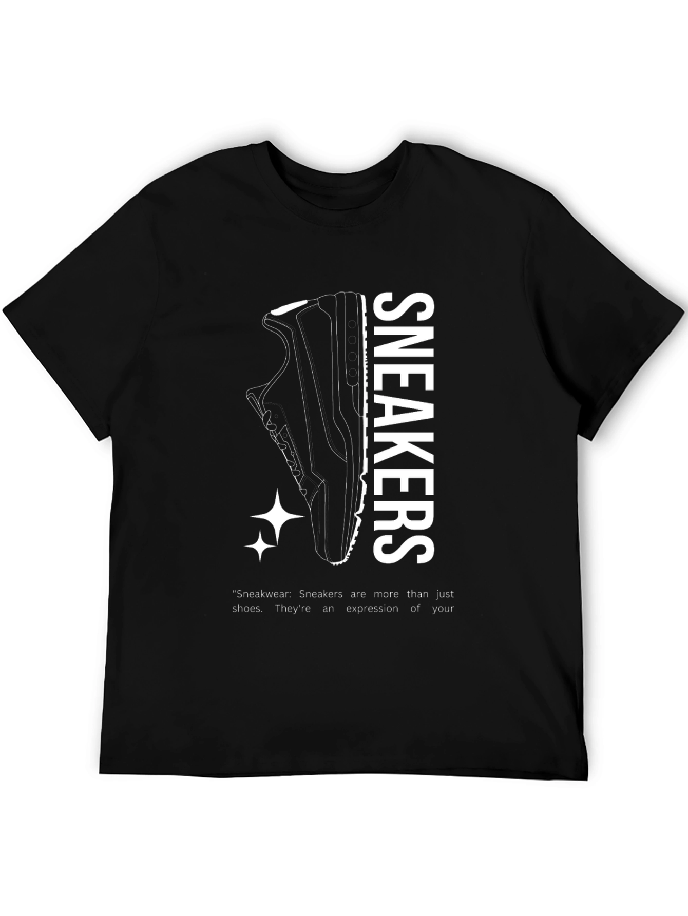 Sneakers Expression Black T-Shirt