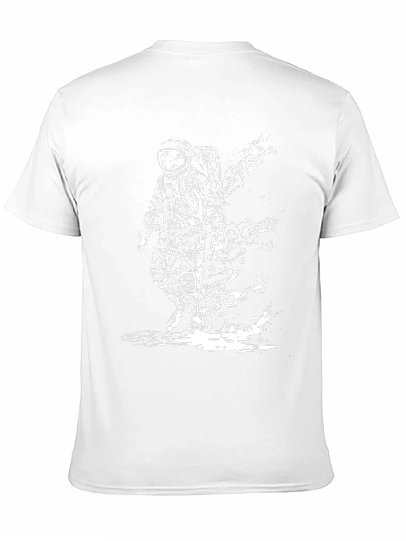 Astronaut Splash Graphic T-Shirt - Black