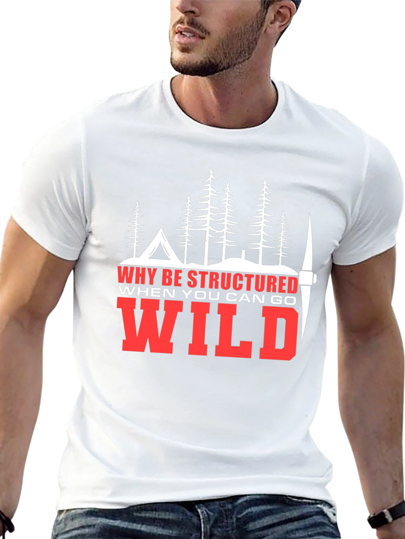 Go Wild Tee - Mens Black Graphic T-Shirt