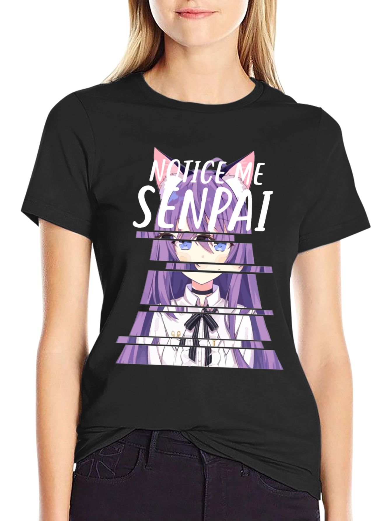 Notice Me Senpai Anime Graphic T-Shirt