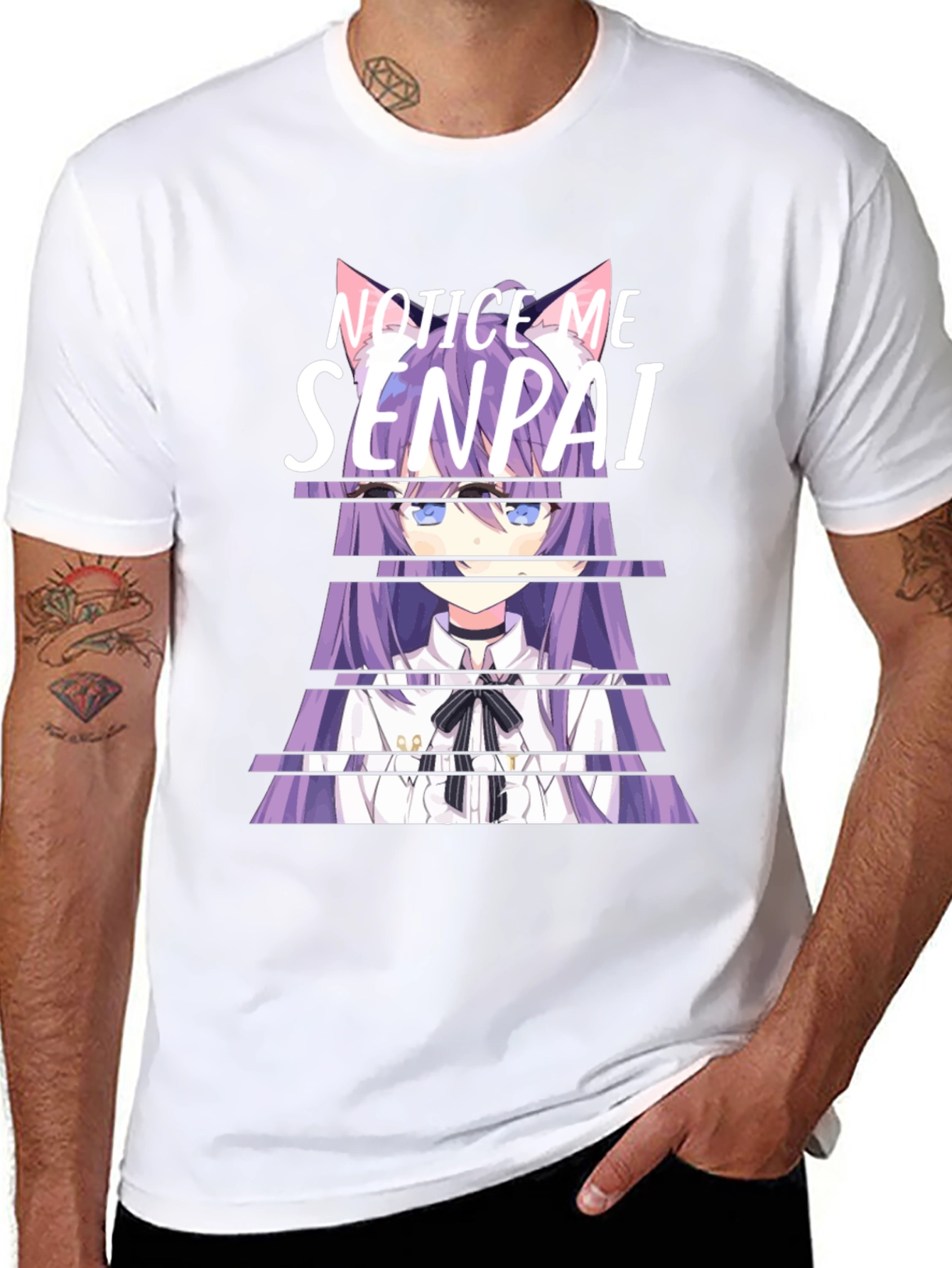 Notice Me Senpai Anime Graphic T-Shirt