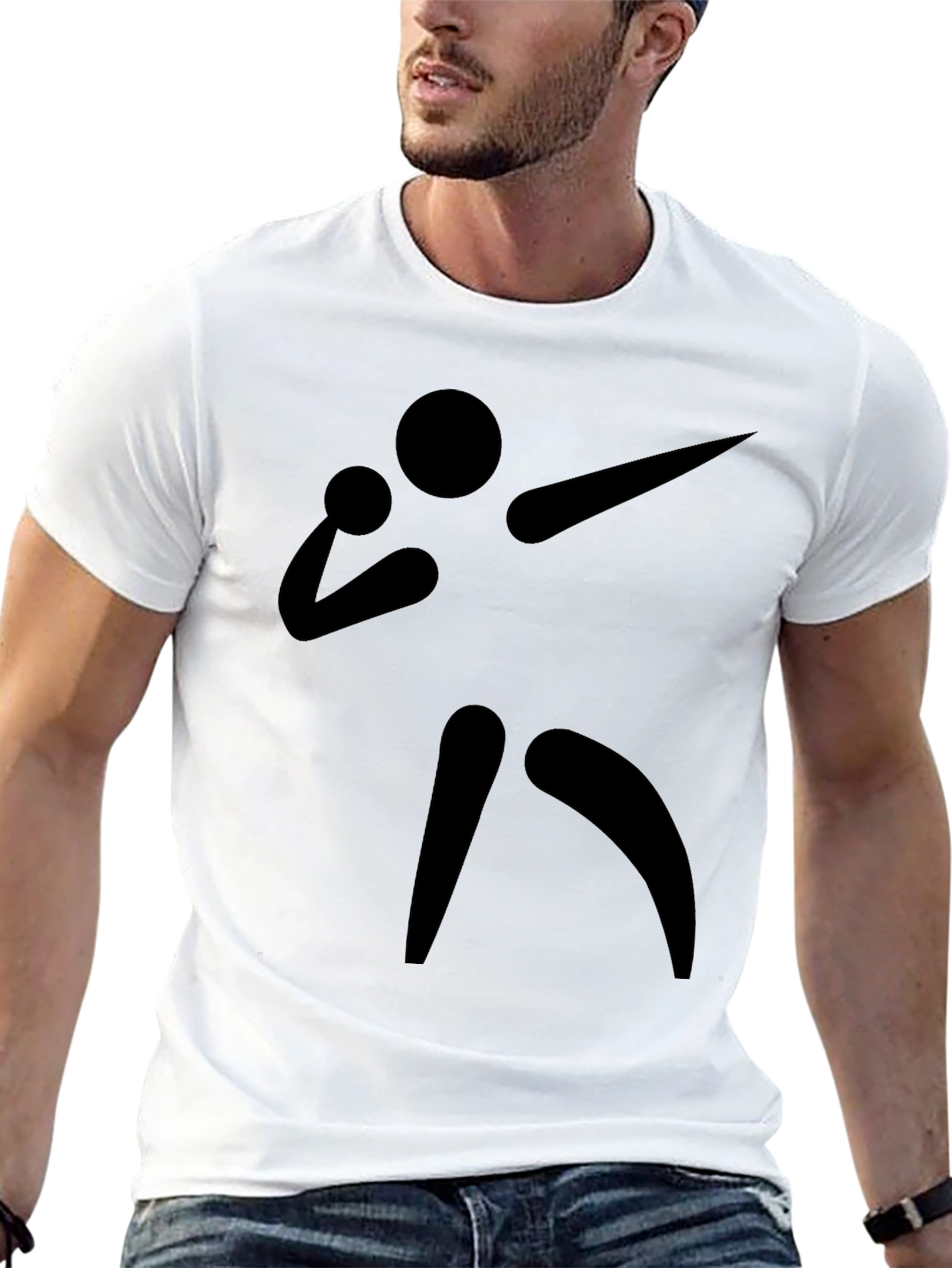 Shot Put Athlete Graphic T-Shirt