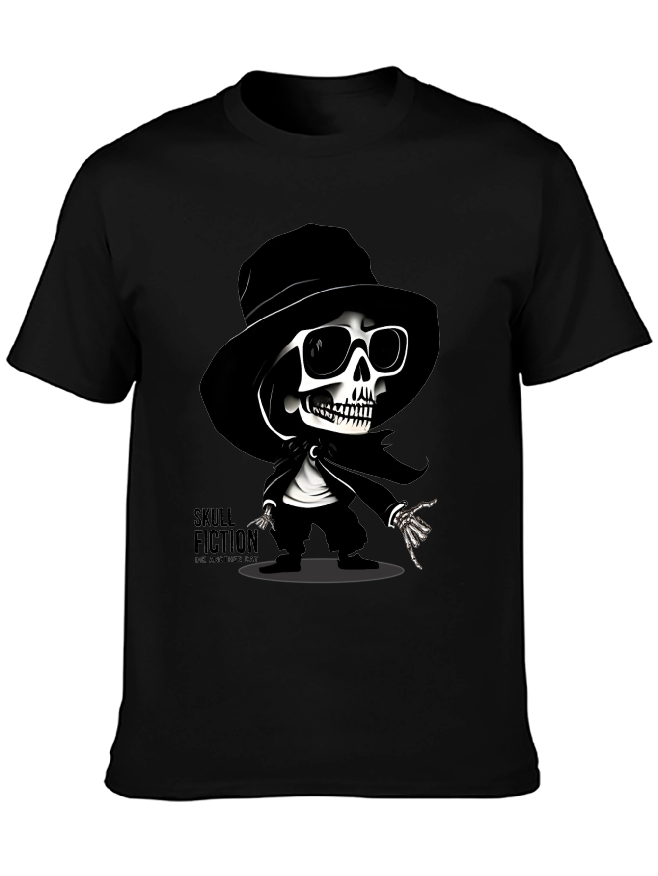 Skull Fiction Graphic T-Shirt