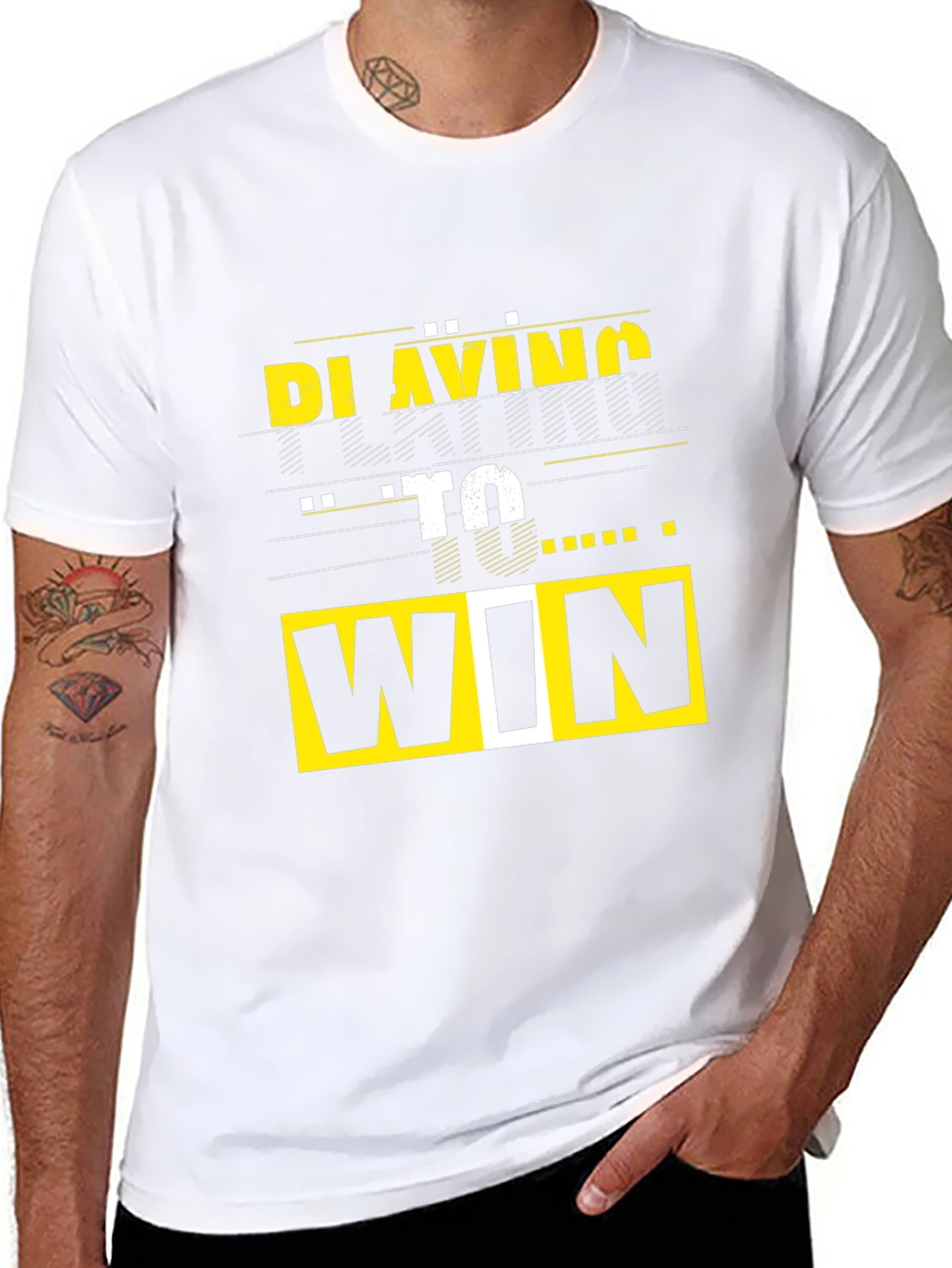 Playing To Win Graphic Tee - Black T-Shirt