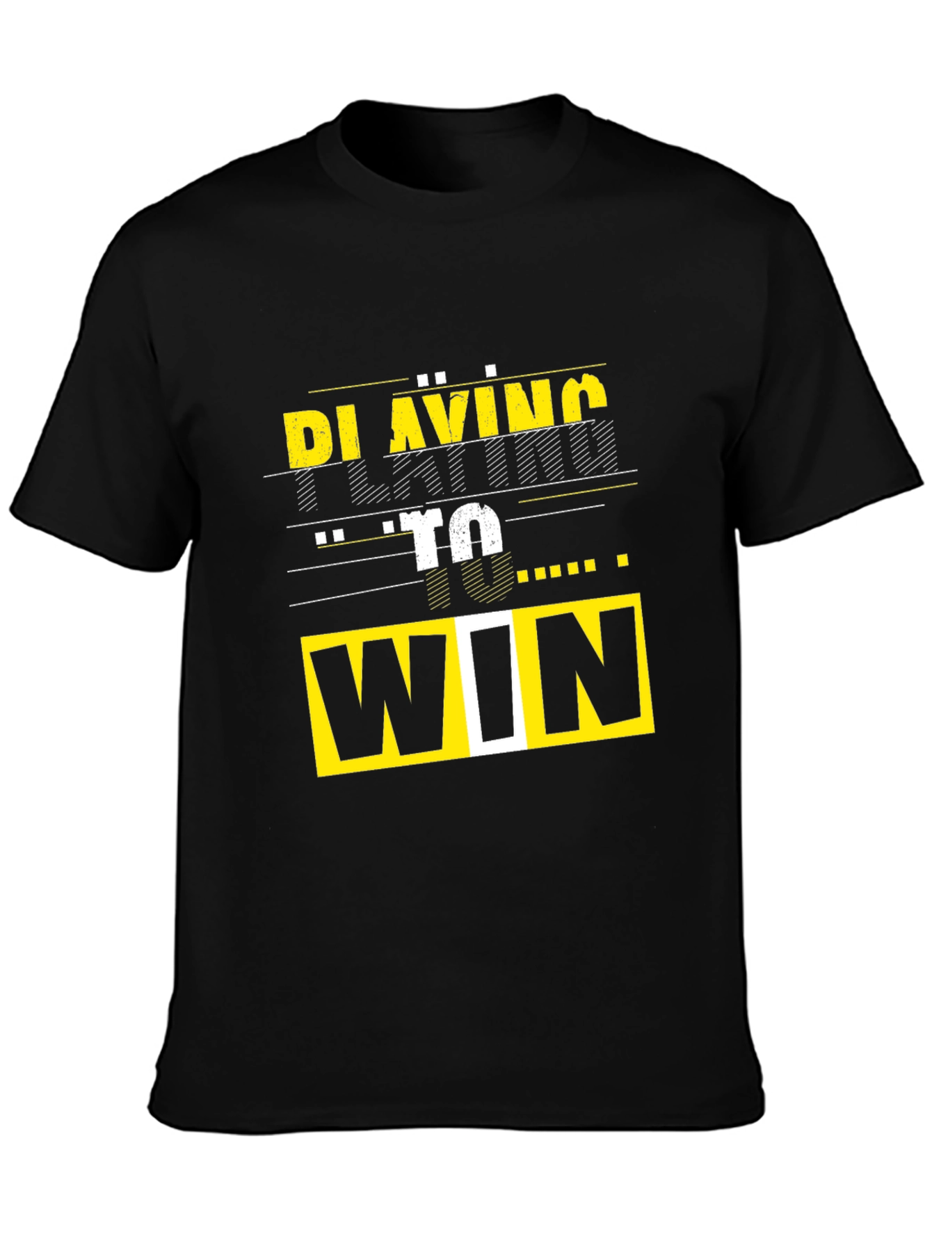 Playing To Win Graphic Tee - Black T-Shirt