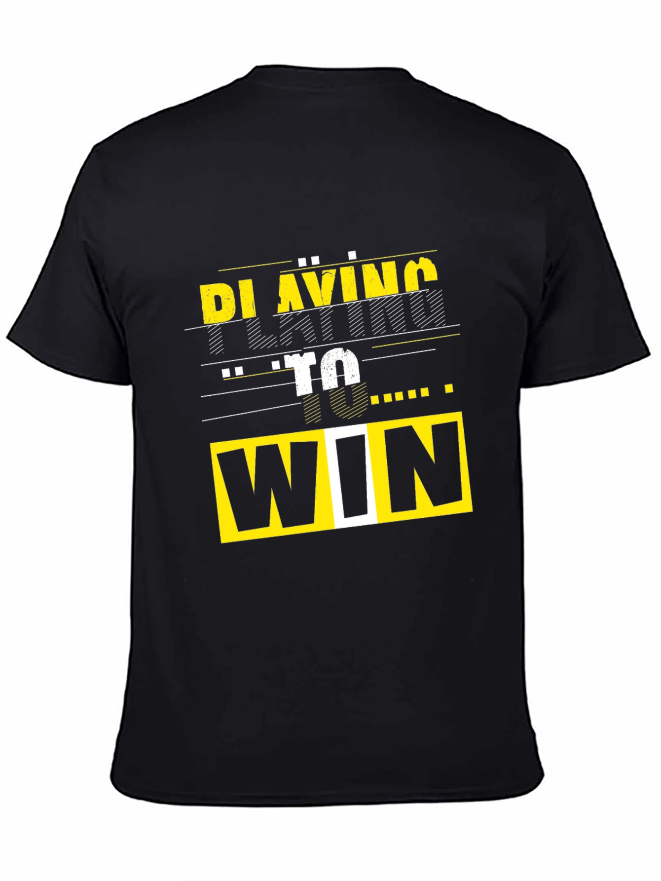 Playing To Win Graphic Tee - Black T-Shirt