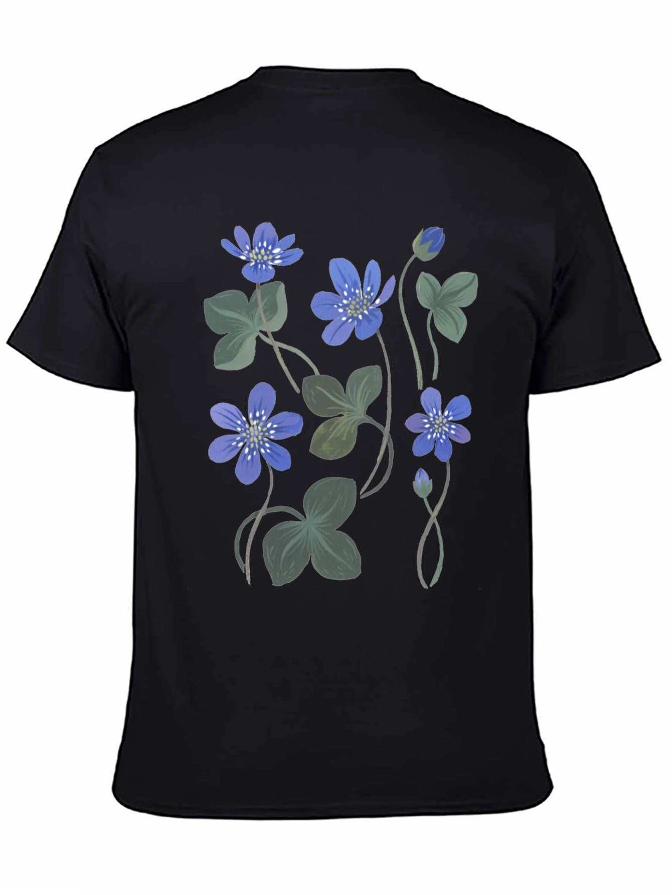 Floral Print Crew Neck Tee