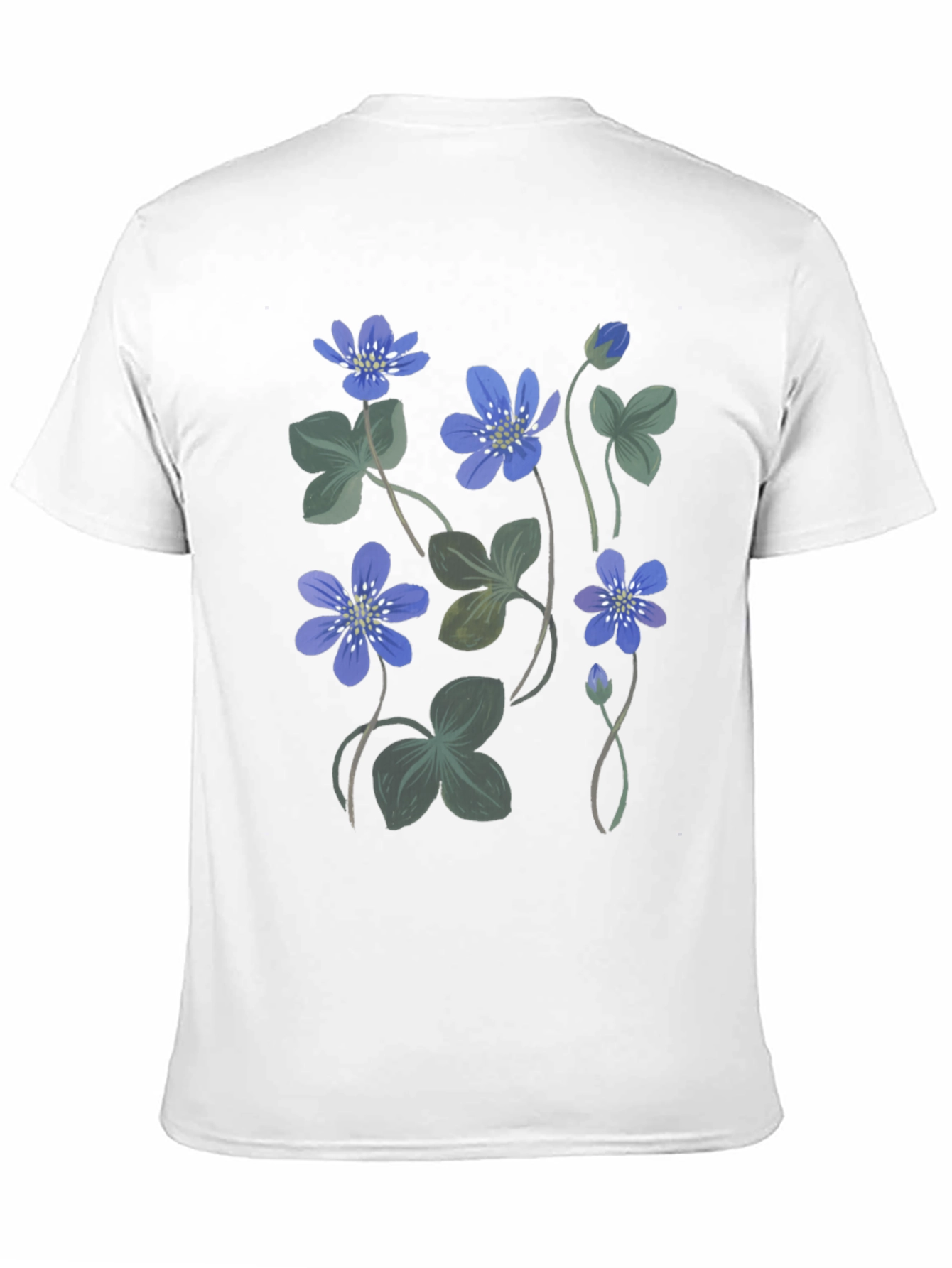 Floral Print Crew Neck Tee