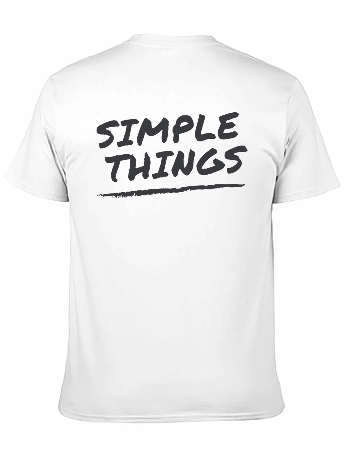 Simple Things Black Graphic T-Shirt