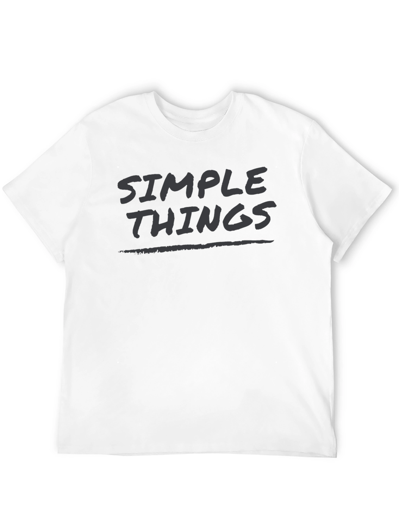 Simple Things Black Graphic T-Shirt