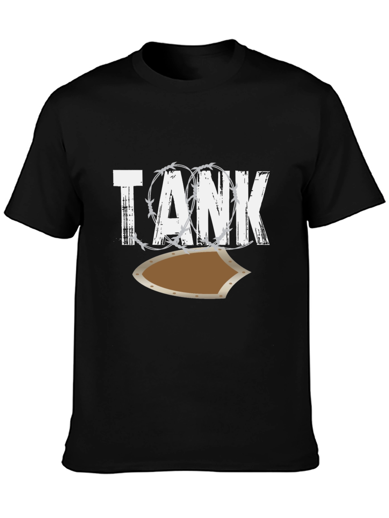 Tank Shield Graphic Tee - Mens Black T-Shirt
