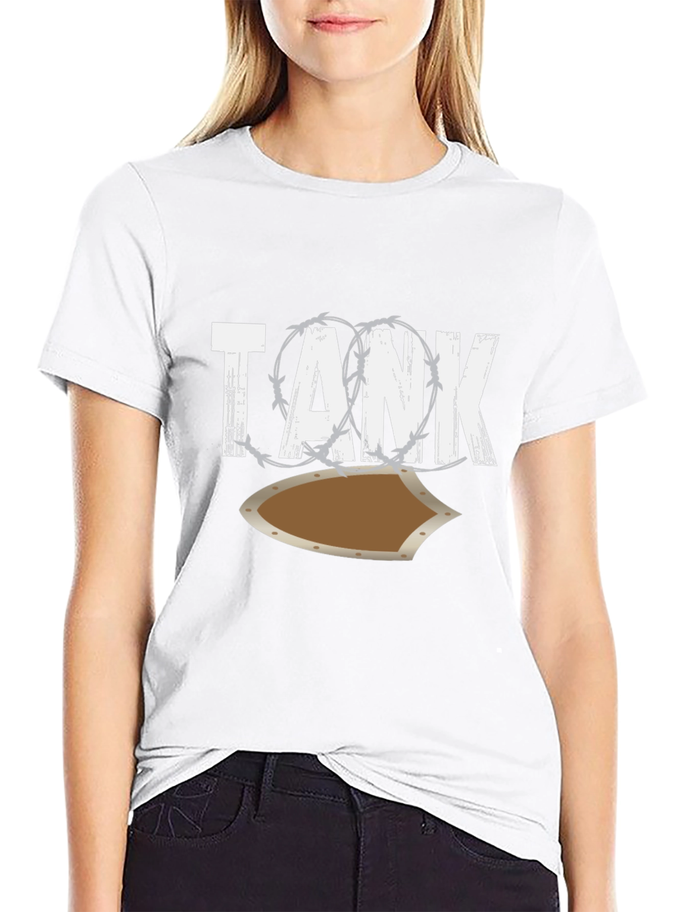 Tank Shield Graphic Tee - Mens Black T-Shirt