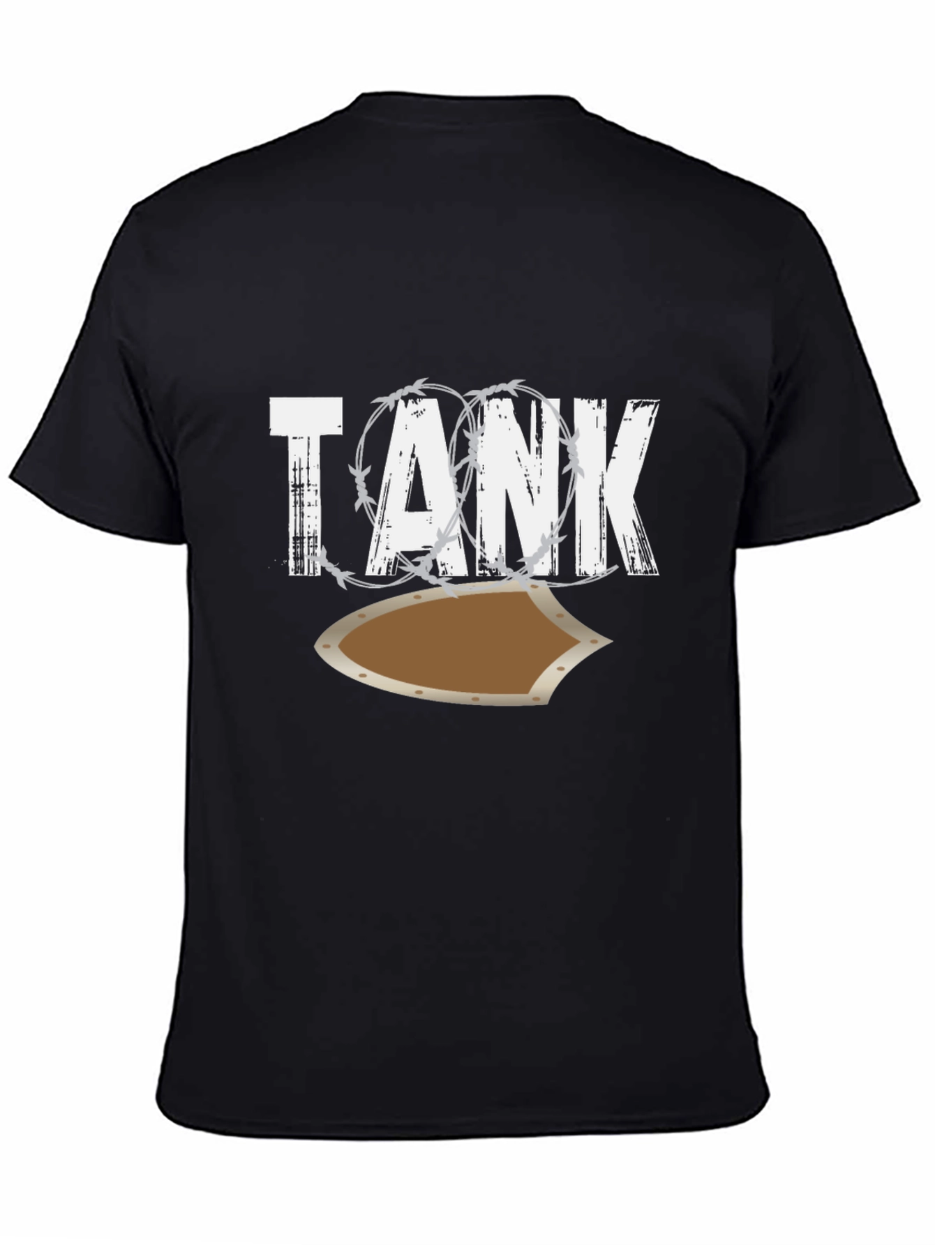 Tank Shield Graphic Tee - Mens Black T-Shirt