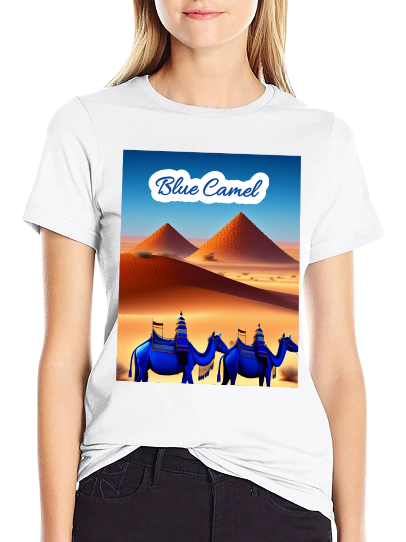 Blue Camel Desert T-Shirt