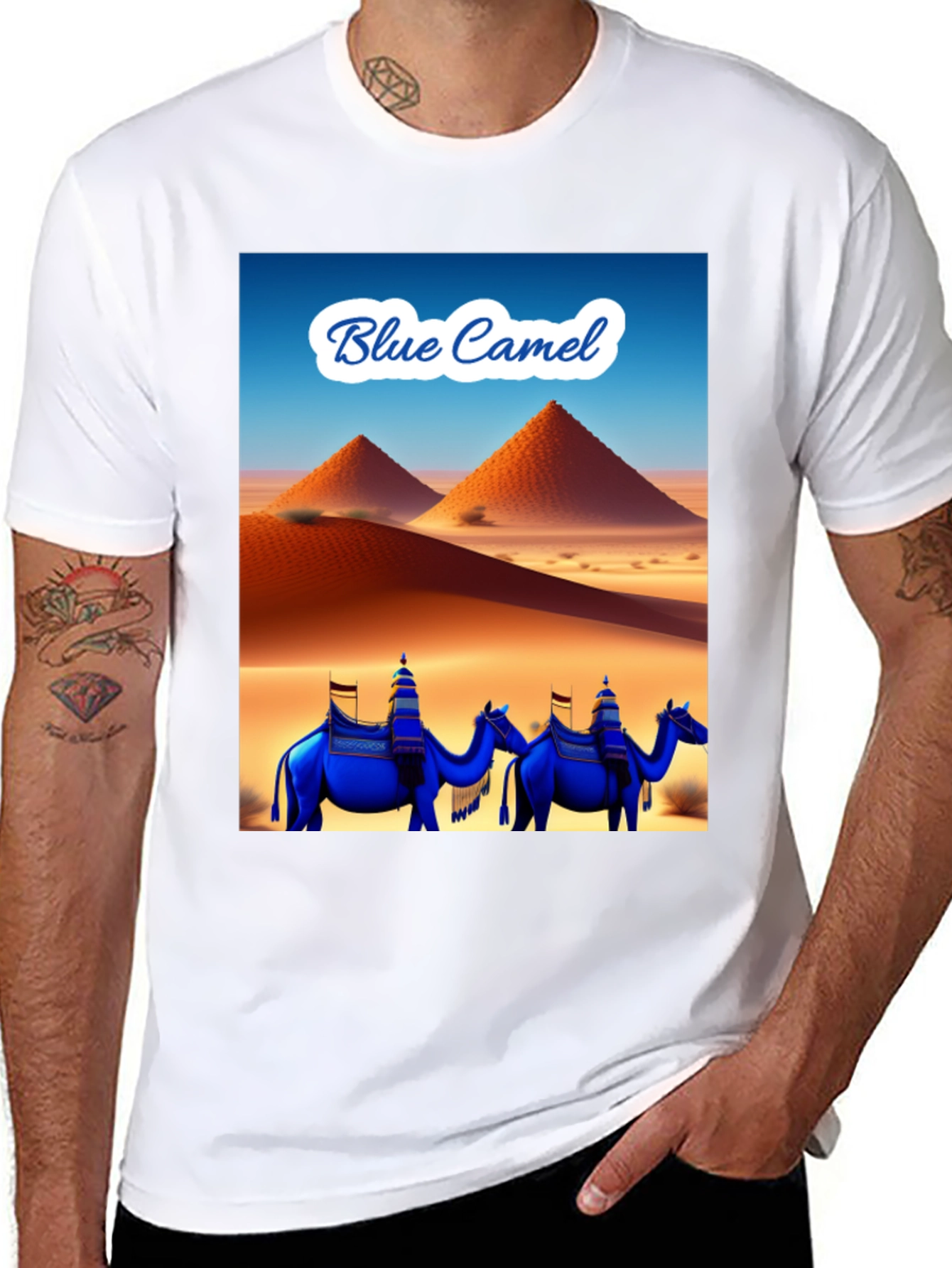 Blue Camel Desert T-Shirt