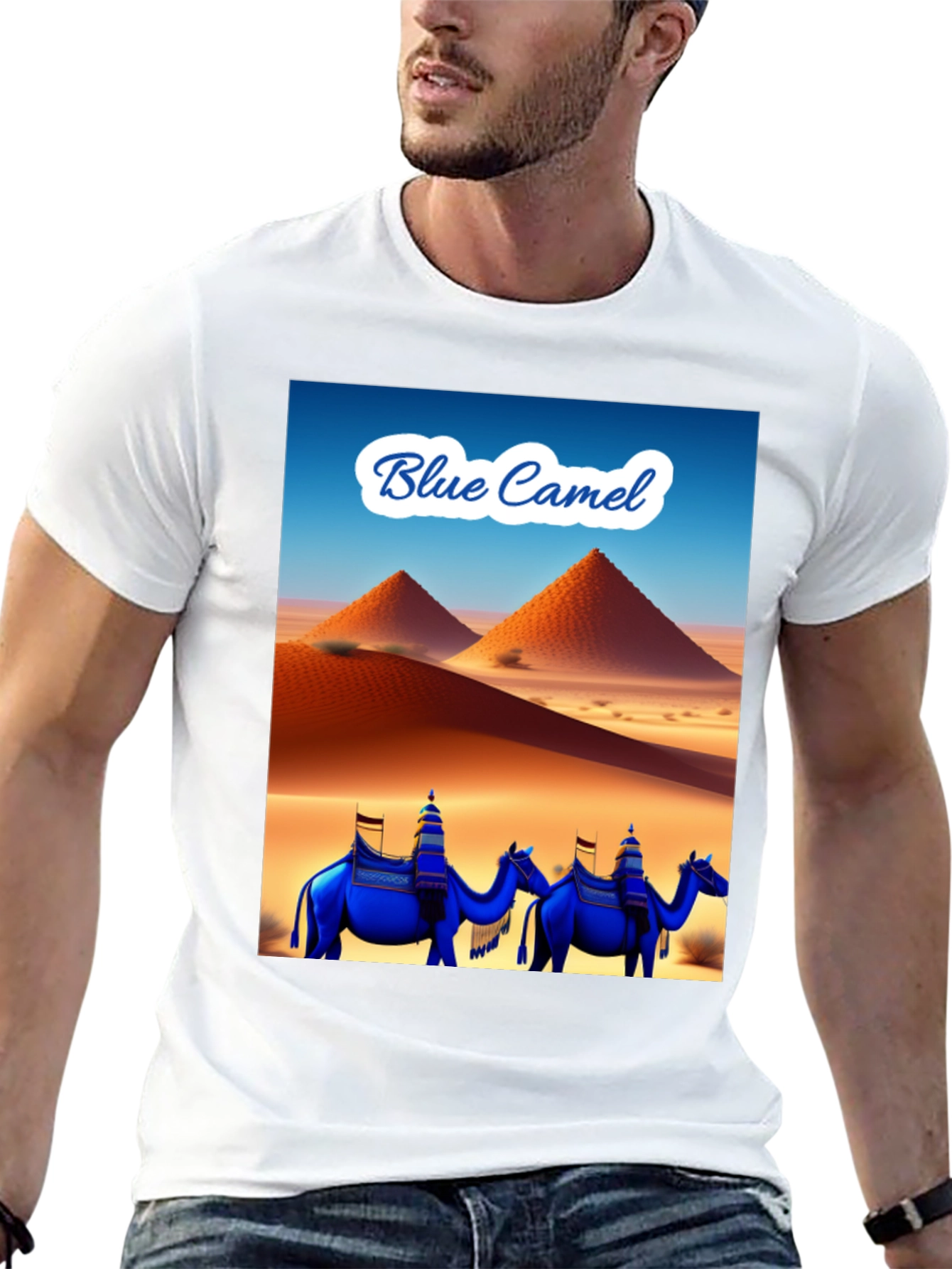 Blue Camel Desert T-Shirt
