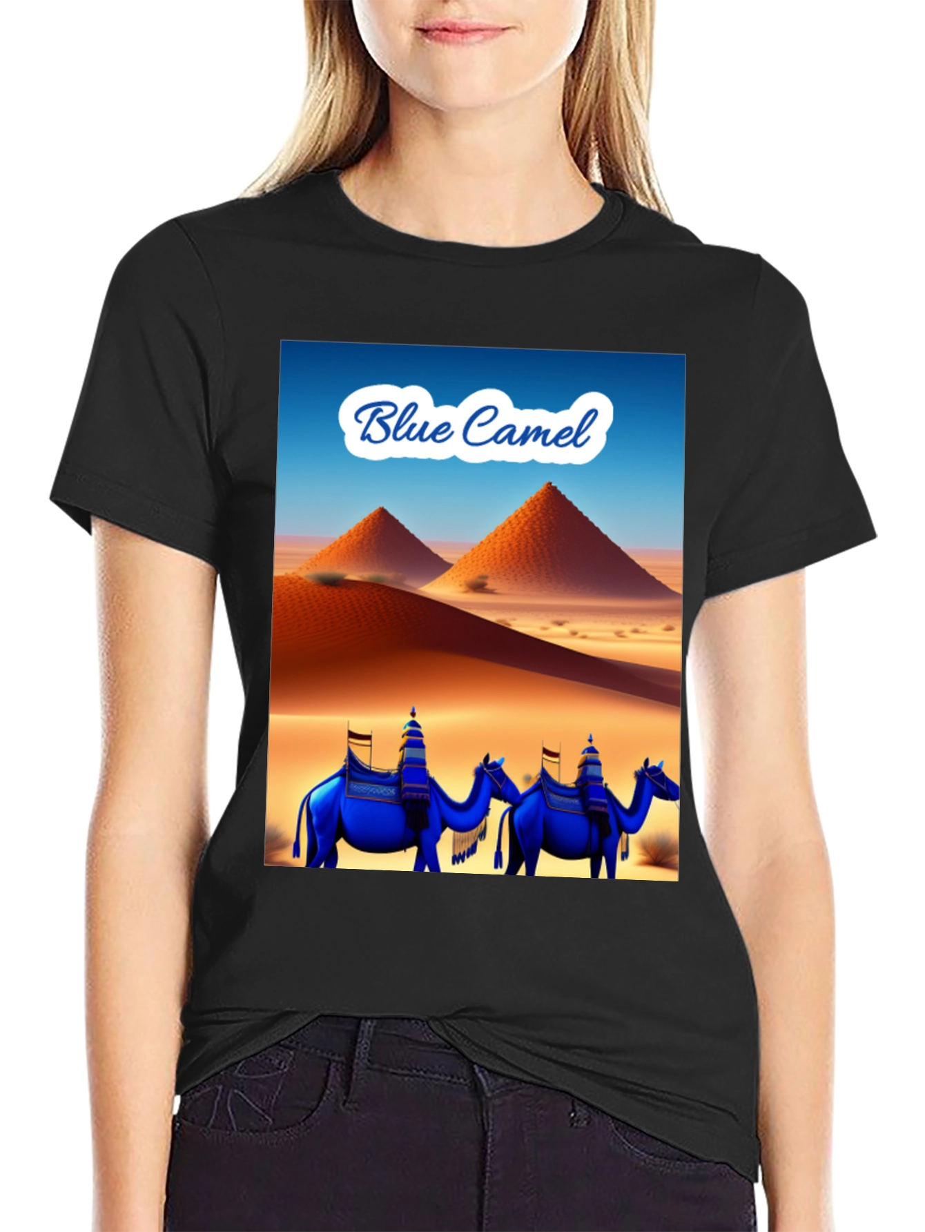 Blue Camel Desert T-Shirt