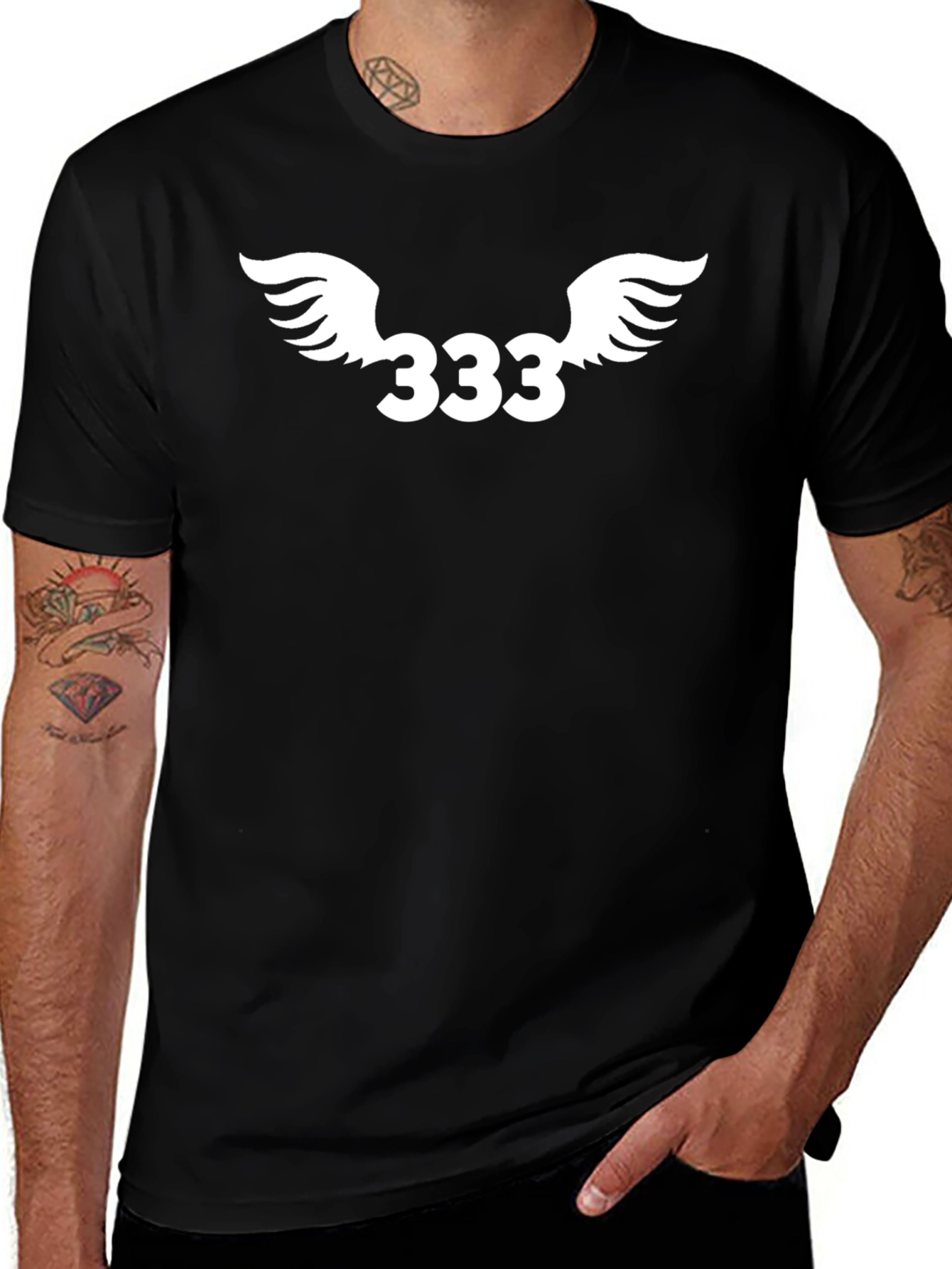 333 Angel Number Graphic T-Shirt