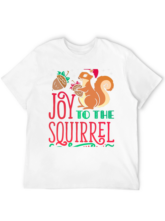Joy to the Squirrel Holiday T-Shirt